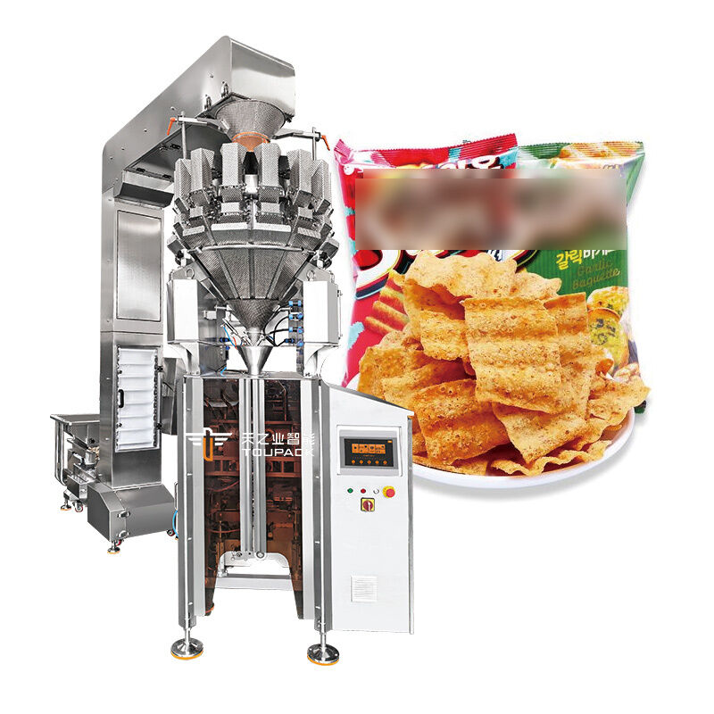 Automatic VFFS Packaging Machine For Food Packaging With Multihead Weigher 20-200 Packs Per Minute High Accuracy Weighing System