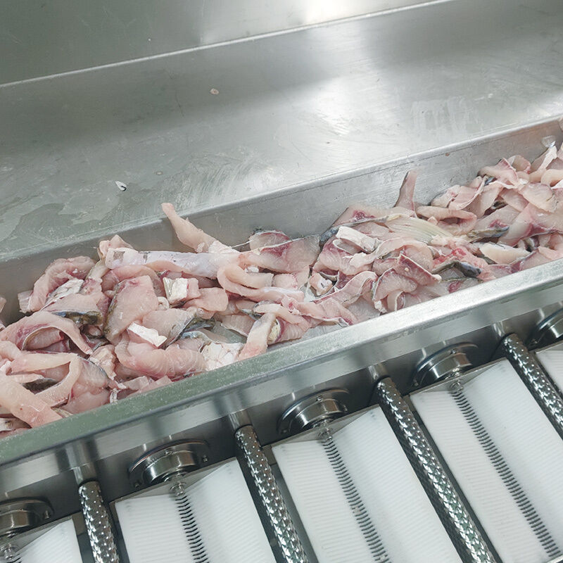 7-Head Flip Type Multihead Weigher for Sticky Seafood and Fresh Produce