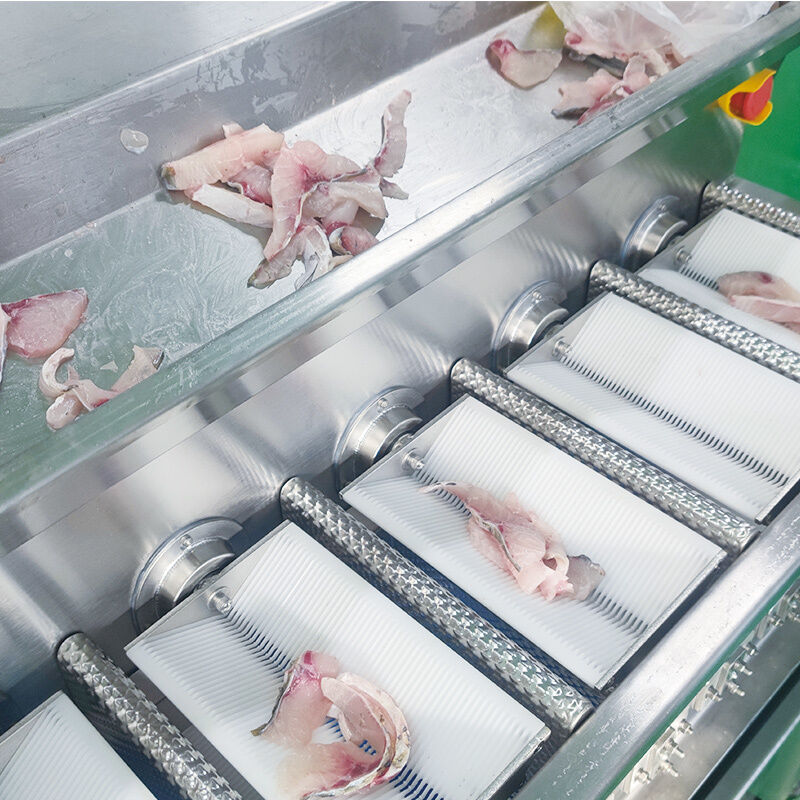 7-Head Flip Type Multihead Weigher for Sticky Seafood and Fresh Produce