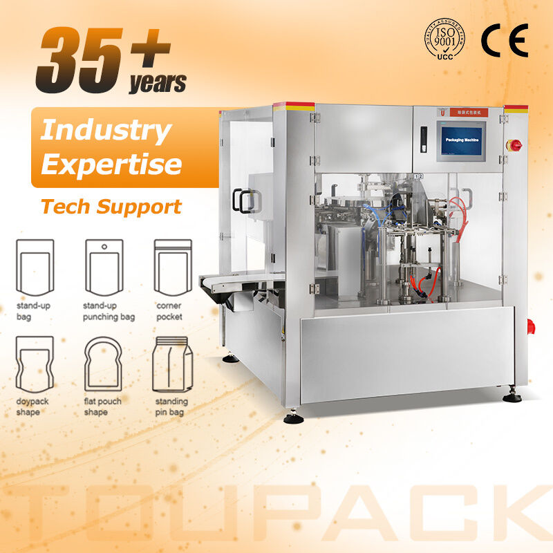 High Speed Automatic Premade Pouch Packing Machine Chips Popcorn Biscuits Doypack Filling Sealing Equipment Snack Food Packer