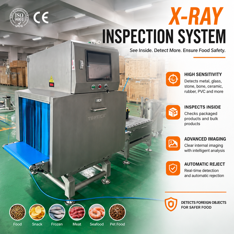Food X-Ray Inspection Machine For Foreign Object Detection | TOUPACK TTX Series
