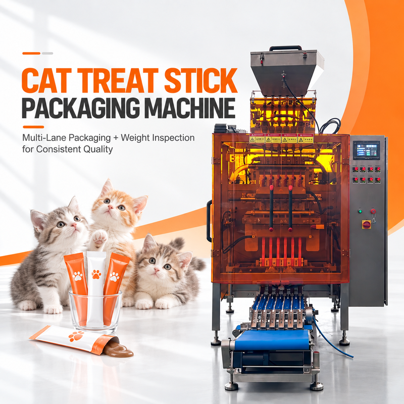 Wide Application Automatic Stick Liquid Sachet Packing Machine Multi-Lane Pouch Making Machine Sealing Equipment for Pet Food