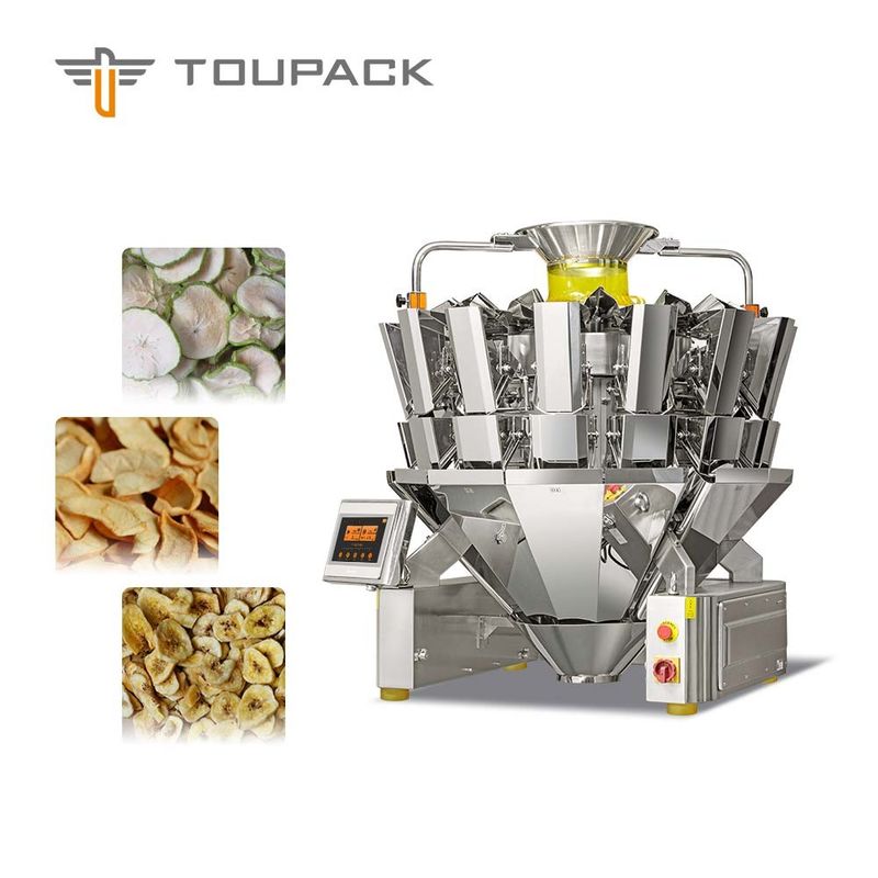 MCU PLC Control SS304 2.5L Automatic Weight Packing Machine For Banana Chips
