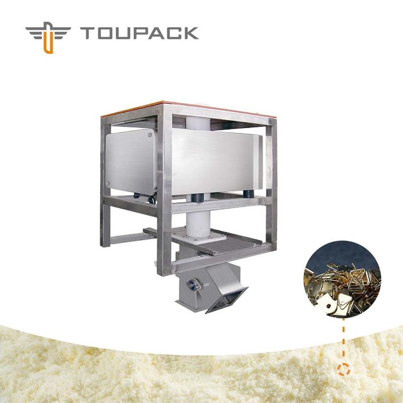 Gravity Free Fall 75mm Tube 3 Ton/H Metal Detector Machine For Dry Powder