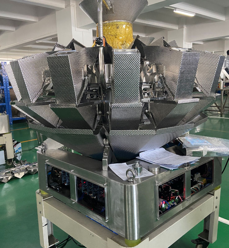 14 Hoppers Multihead Weigher Packing Machine 0.8L 1.6L 2.5L for Fragile Fruits