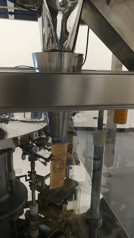 40 Bags / Min PLC Rotary Packing Machine Multihead Weigher For Dried Fruit Lemond Premade Pouch