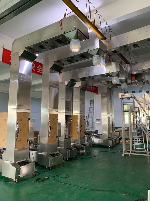 SUS 304 Snack Food 1.8L Z Type Bucket Elevator