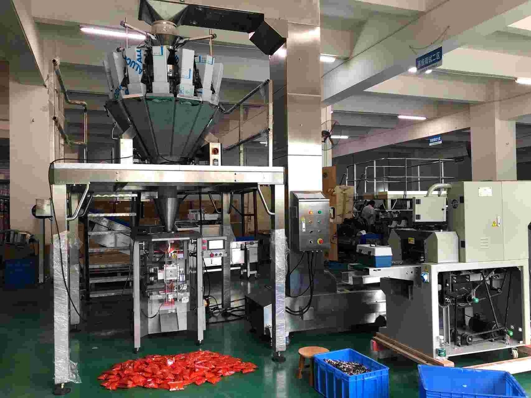 14 Heads Combination Weigher With 0.8L 1.6L 2.5L 5L Plain Hoppers For Grains Weighment