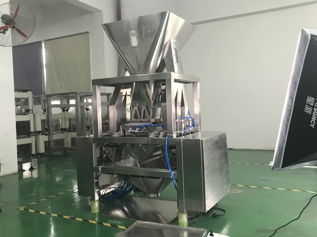 8 Hoppers 0.5L 1.2L Linear Weigher For Tiny Mesh Material Like Salt Sugar