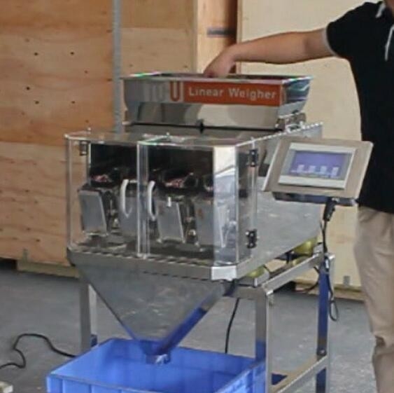 0.8KW 200g 4 Head 0.5L Linear Weigher Packing Machine 80 P/M