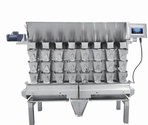 8 Head Combination Weigher For Fresh Cooked Meat Product 30 Bags / Min