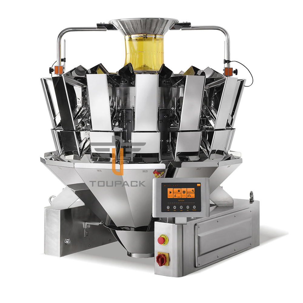 12 Station Quantitative Multihead Weigher Packing Machine For Pickle