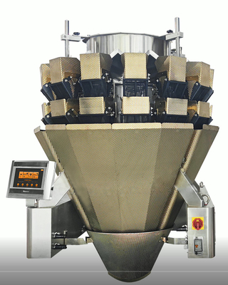 Mesh Multihead Combination Weigher IP65 Waterproof Teflon Coating SS304 14 Heads