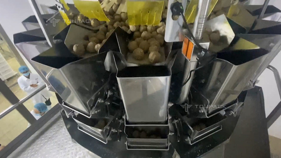 Frozen Food Samosa Meatball Siomai Dumpling Packing Machine 40BPM 2.0kW / Unit
