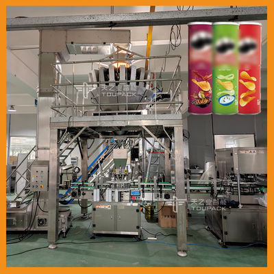 Vacuum Potato Chips Tin Canning Machine