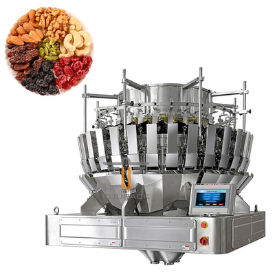 Mixed Nuts Weighing And Packing Machines Fill Automatically MCU Control