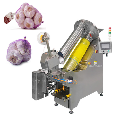 Automatic Walnut Net Bag Clipping Packing Machine Garlic Mesh Bag Packing Machinery