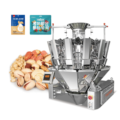 Automatic Coffee Bean Seeds Granule Stand Up Pouch Premade Bag Doypack Filling Multihead Weighing Packaging Machine