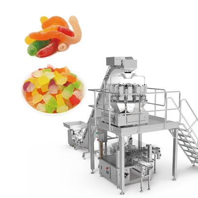 Food Packing Machinery Industrial Food Packaging Machines Functional Candy Jar Packing Machine For Doypack