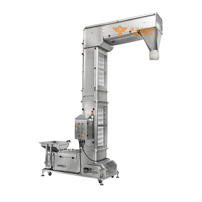 High Capacity Food Grade Vertical Lifter Elevator Z Type Bucket Conveyors For Sugar/Grains
