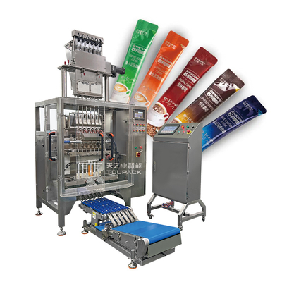 Automatic Snus Powder Stick Bag Packaging Machine Multi Lane