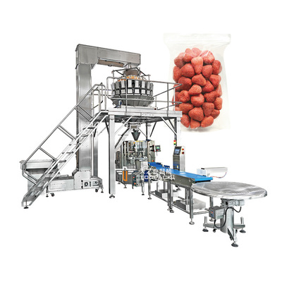Automatic VFFS Vertical Freeze Fruits Berry Frozen Sliced Strawberry Packaging Machine