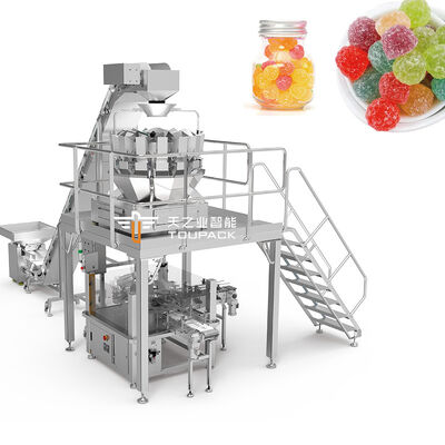 CE Factory Customizable Automatic Chips Candy Filling and Sealing Production Line Snack Packaging Machine for Jar/bottle/can