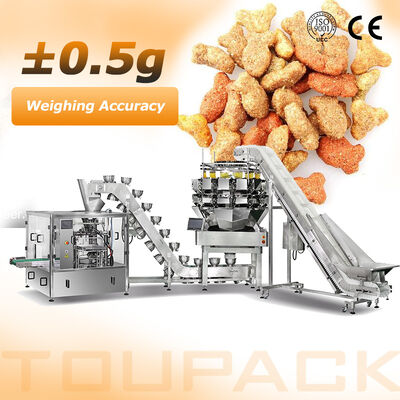 High Speed Automatic Premade Pouch Packing Machine Chips Popcorn Biscuits Doypack Filling Sealing Equipment Snack Food Packer