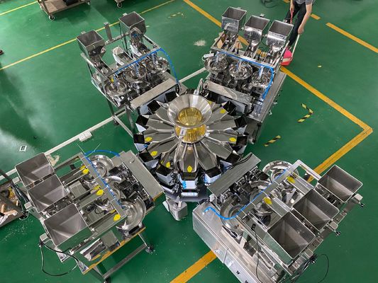 140BPM 0.5L Weigh And Fill Machine , Multihead Combination Weigher Automatic
