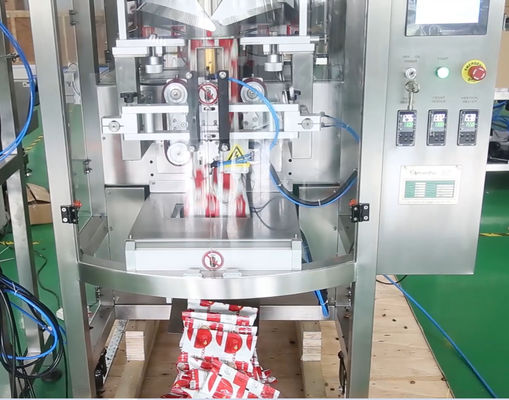 14 Mutihead Weigher VFFS Packaging Machine Bowl Type Elevator For Chocolate Bean Frozen Fruits