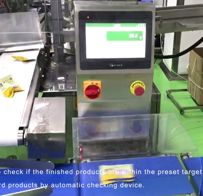 120WPM 100 Bags/ Min High Speed Check Weigher With Pusher