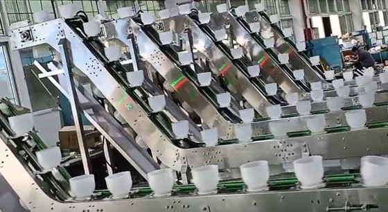 Stainless Steel 304 60p/M Bowl Conveyor For Granuar Lifting