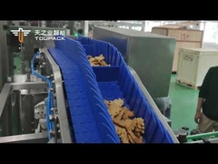 Intelligent packaging machine for the biscuits cans filling and labeling