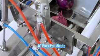 High-Speed Automatic Mesh Bag Packaging System (0.5kg - 5kg)