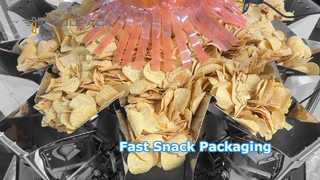 High-Quality Puffed Food Packaging Line with Multi-head Weigher, 30-60 Bags/Min